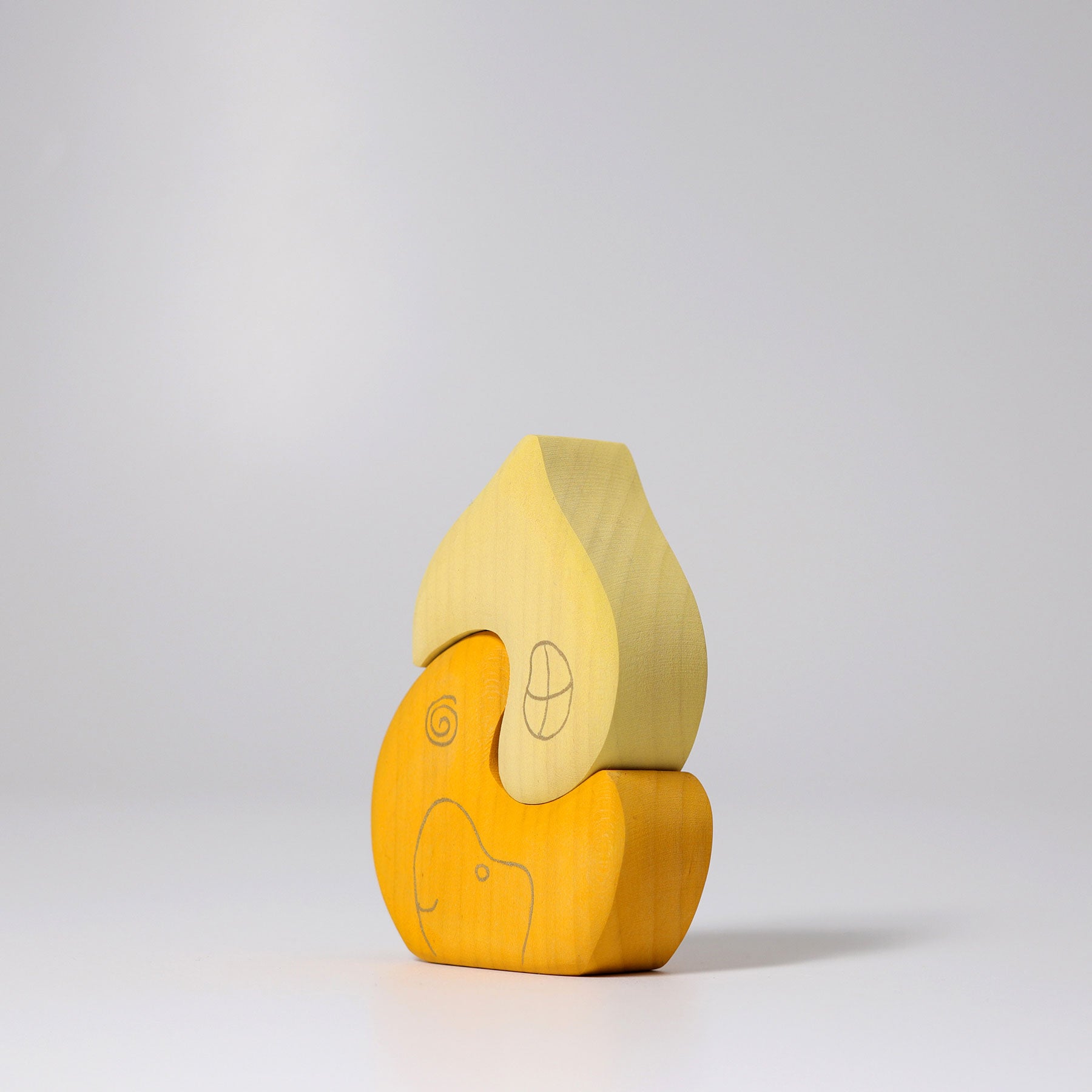 Căsuță din lemn pictată manual, 2 piese, Onion House – Grimms