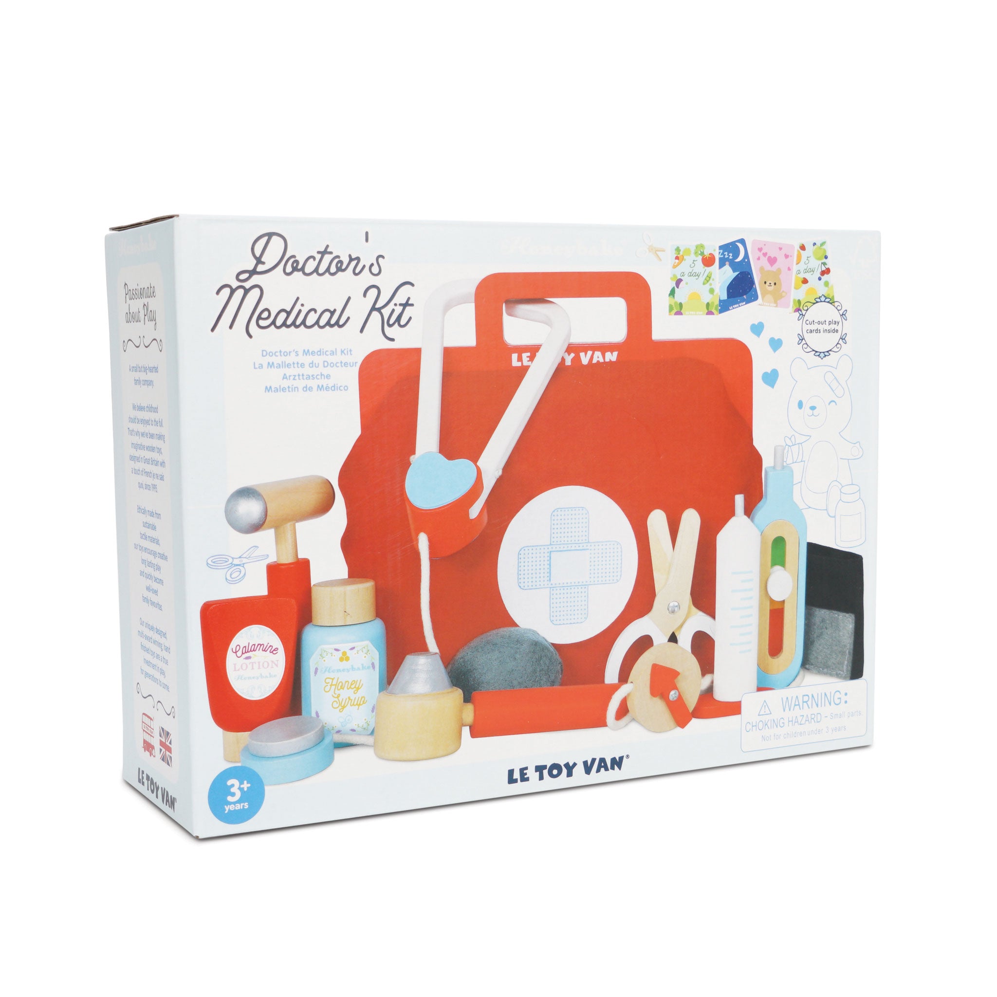 Trusă de doctor din lemn, set 10 piese cu geantă – Le Toy Van