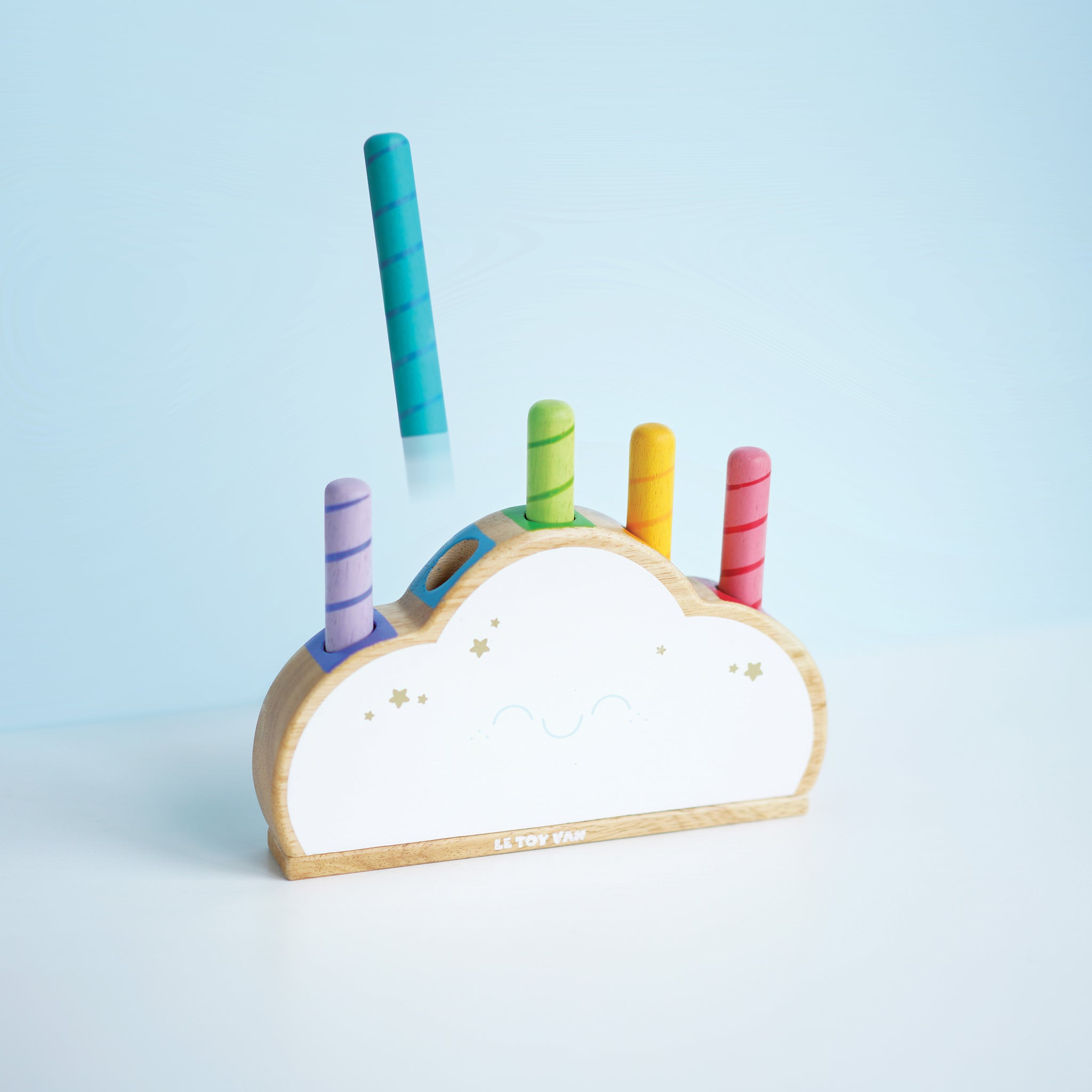 Jucărie pop-up nor curcubeu din lemn – Le Toy Van